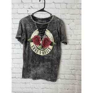 Womens guns n roses graphic t shirt size medium gray